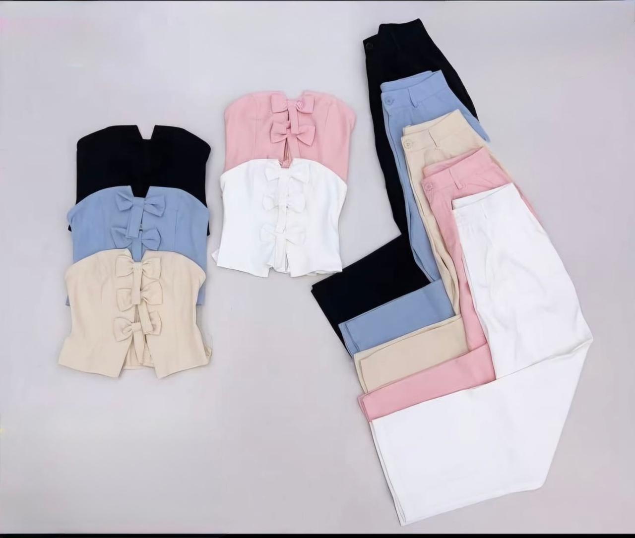 Conjunto de lino, súper grueso y bello